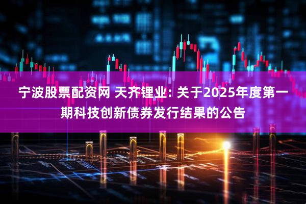 宁波股票配资网 天齐锂业: 关于2025年度第一期科技创新债券发行结果的公告