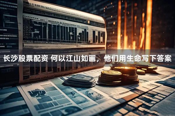长沙股票配资 何以江山如画，他们用生命写下答案